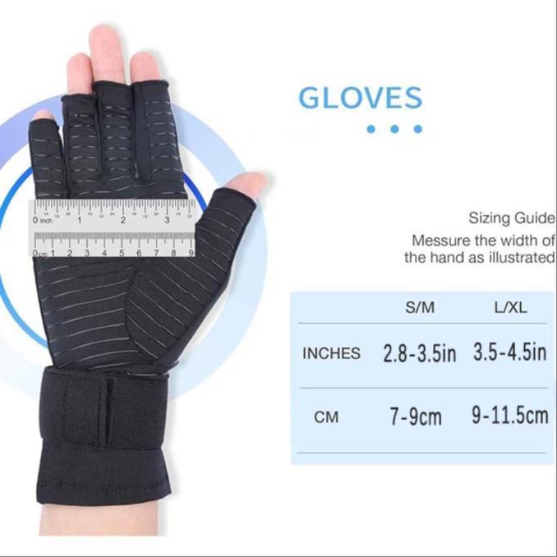 Wrist Support Gloves for Women Men, 1 Pair Adjustable Silicone Non-slip Fitness Gloves, Fingerless Gloves for Daily Work Outdoor Cycling