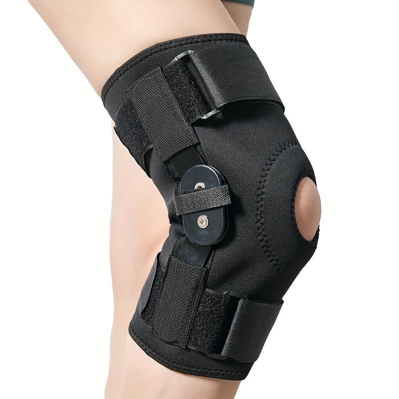 1pc Knee Brace With Steel Plate Support, Double-strap Knee Joint Protector For Rehabilitation, Leg Protector, Prevent Joint Movement! Order A Size Up!