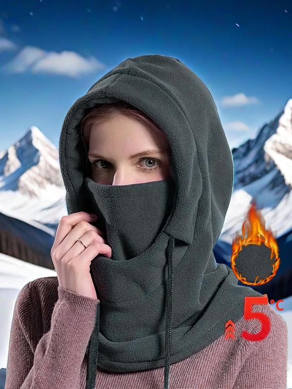 Winter Warm Hat, Windproof Ski Face Mask, Thickened Warm Hood for Outdoor Sports, Fashion Accessories for Women & Men