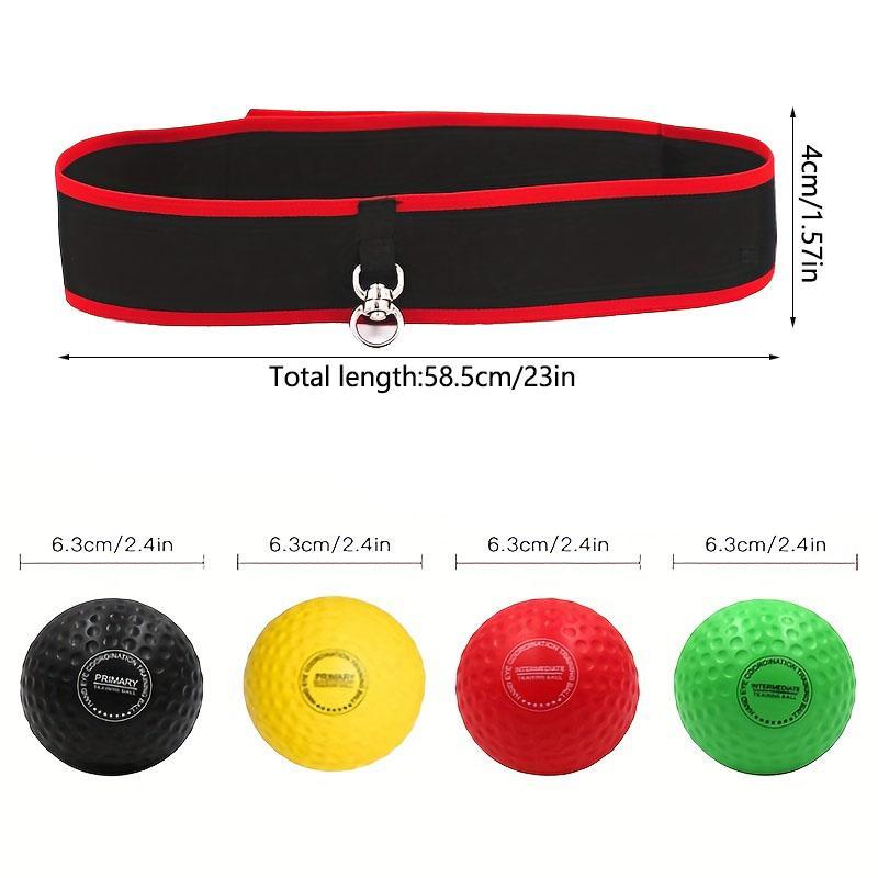 Boxing Reflex Ball Set with Storage Bag, 1 Set Boxing Reaction Ball & Headband Set, Improve Reaction Speed and Hand Eye Coordination Training Boxing Equipment for Home