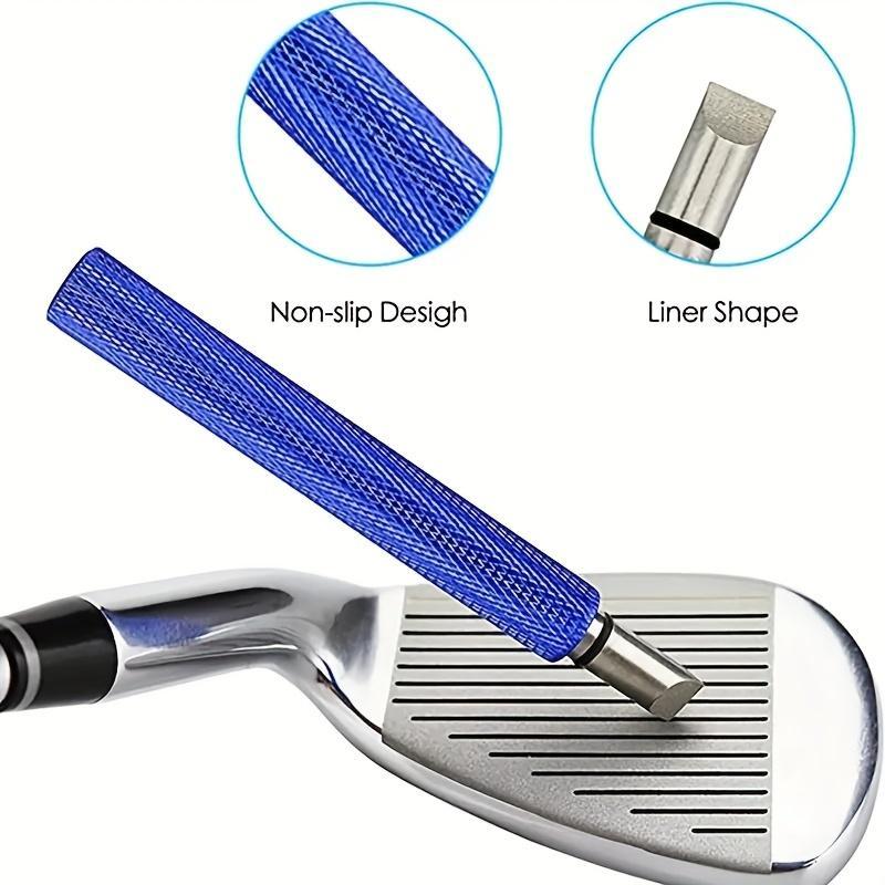 Golf Club Groove Sharpener, Golf Groove Sharpening Tool, Suitable for U & V-Grooves, Golf Club Head Cleaning & Polishing Tool, Golf Equipment