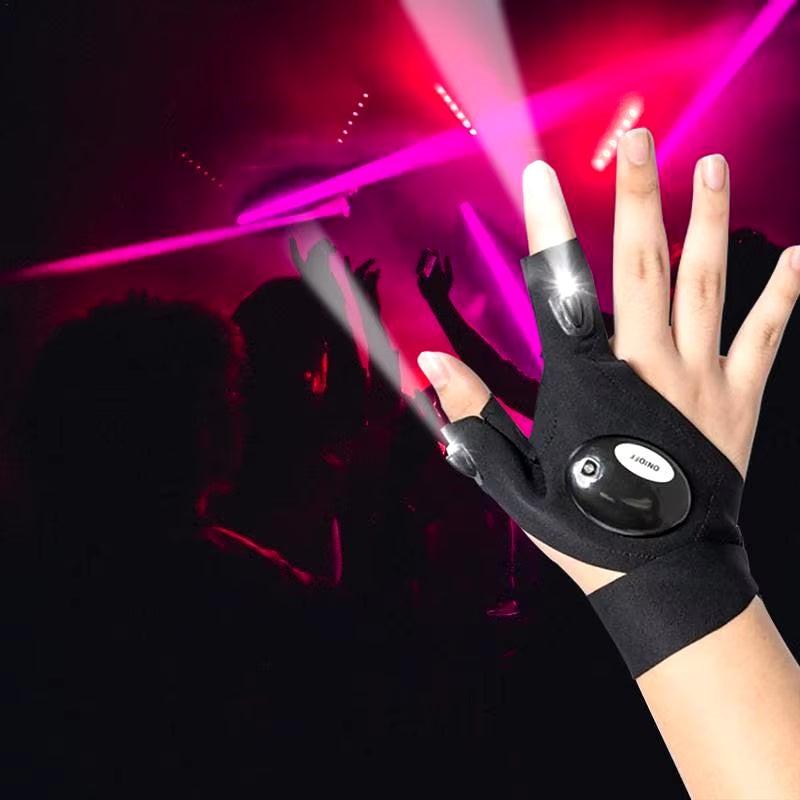 Flashlight Glove for Fishing - Perfect for Nighttime Fishing and working in small dark places