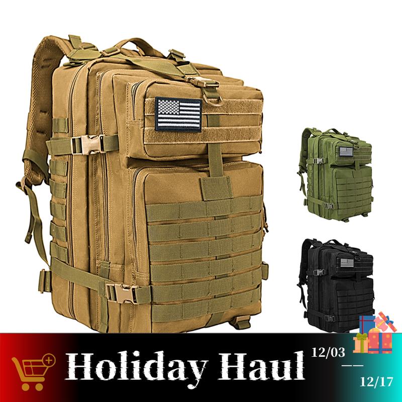 WOLT | Military Tactical Backpack for Men, Large Army 3 Day Assault Pack with MOLLE Bag for Hiking Survival Gear, Range Bag,camping backpacks military tactical