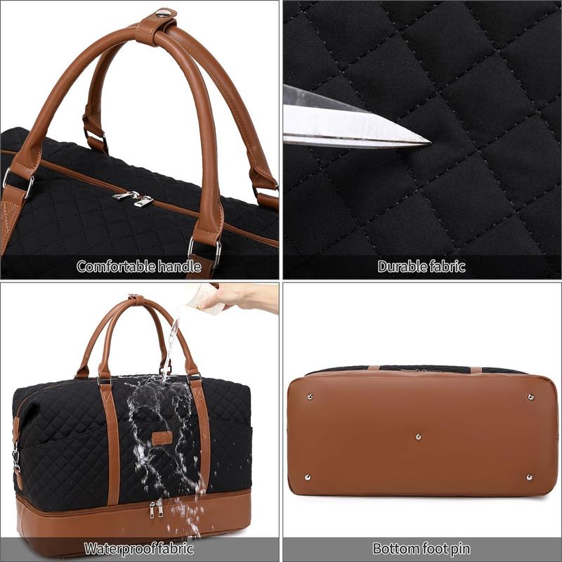 Weekender Bags for Women with Toiletry Bags Large Overnight Bags Travel Duffel Bag Carry On  Weekend Tote with Shoe Compartment and Wet Pocket