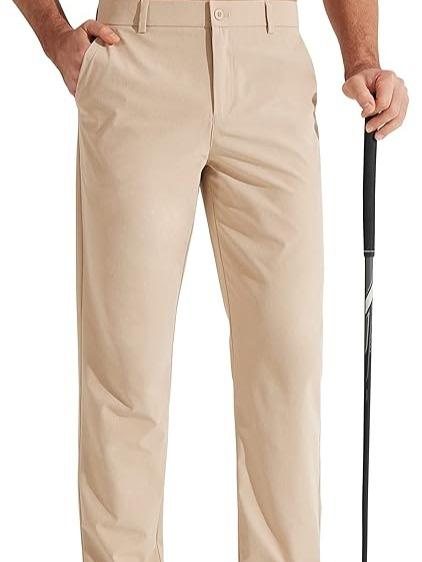 Mens Golf Pants Stretch Work Dress Pants 30