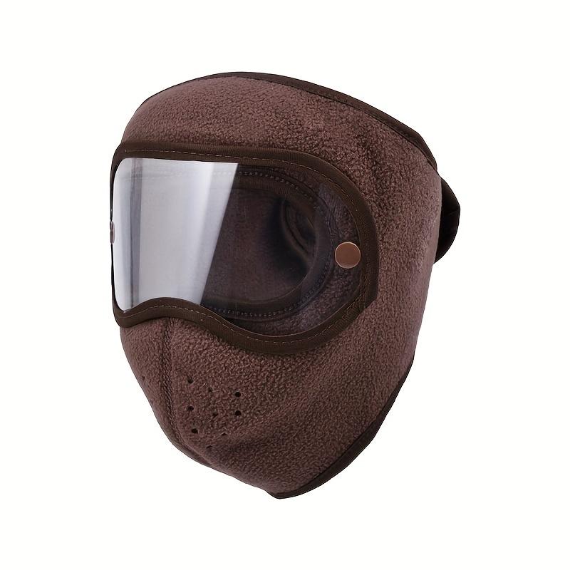 [Customer Favorite] Windproof HD Goggles & Anti-Fog Face Mask Set - Winter Warm Full Coverage for Outdoor Cycling, Skiing | Breathable Dustproof with Clear Eye Shield