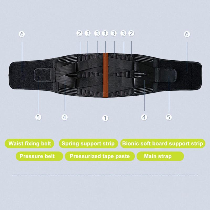 Sports Support Belt, Adjustable Elastic Double Strap Waist Belt, Breathable Fitness Belt, Gym Accessories