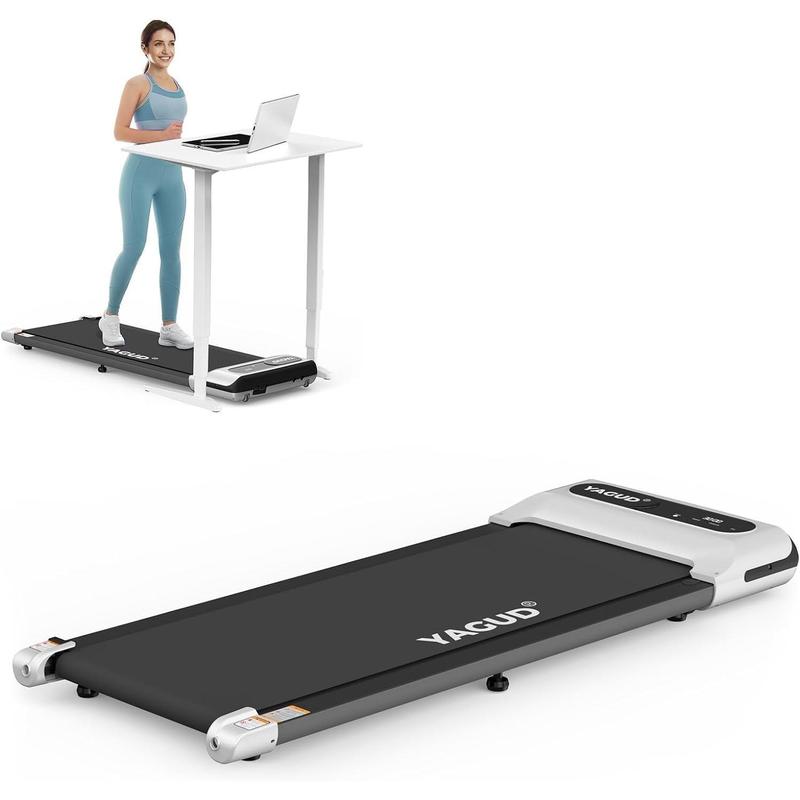 Yagud Walking Pad with Remote Control, LED Display,  2 in 1 Under Desk Treadmill for Small Spaces,Portable for Home Office