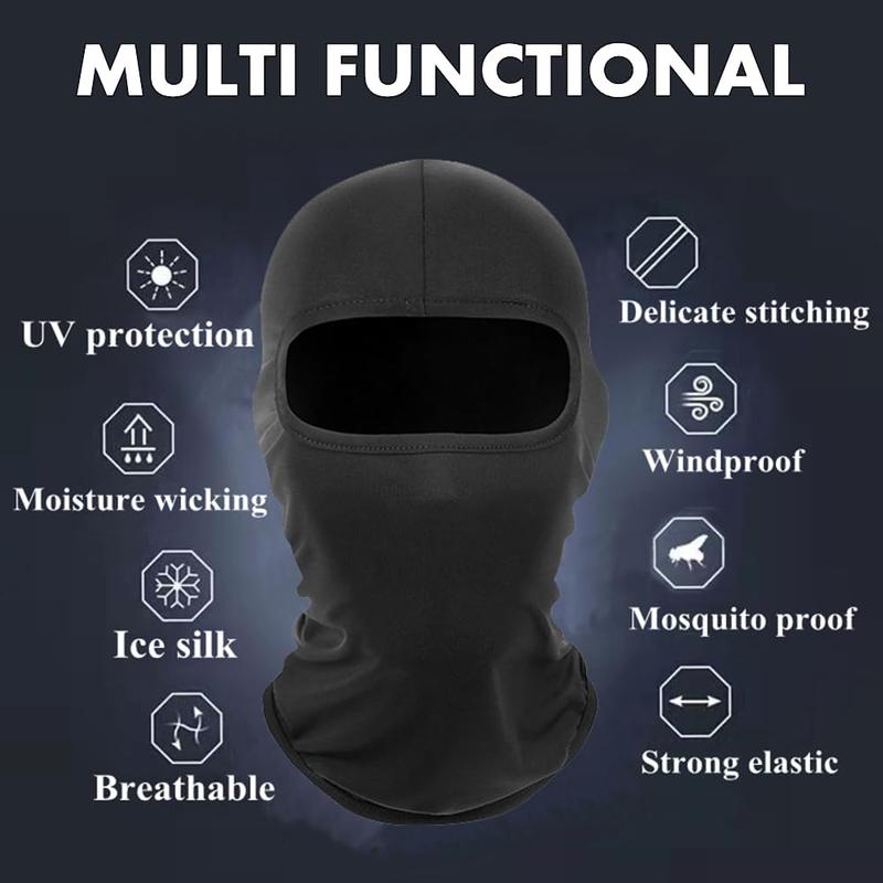 Ski Mask Balaclava Face Mask Windproof Cycle Cap Sun Cold Protect Head Sheild Ice Silk Scarf  Neck Gaiter