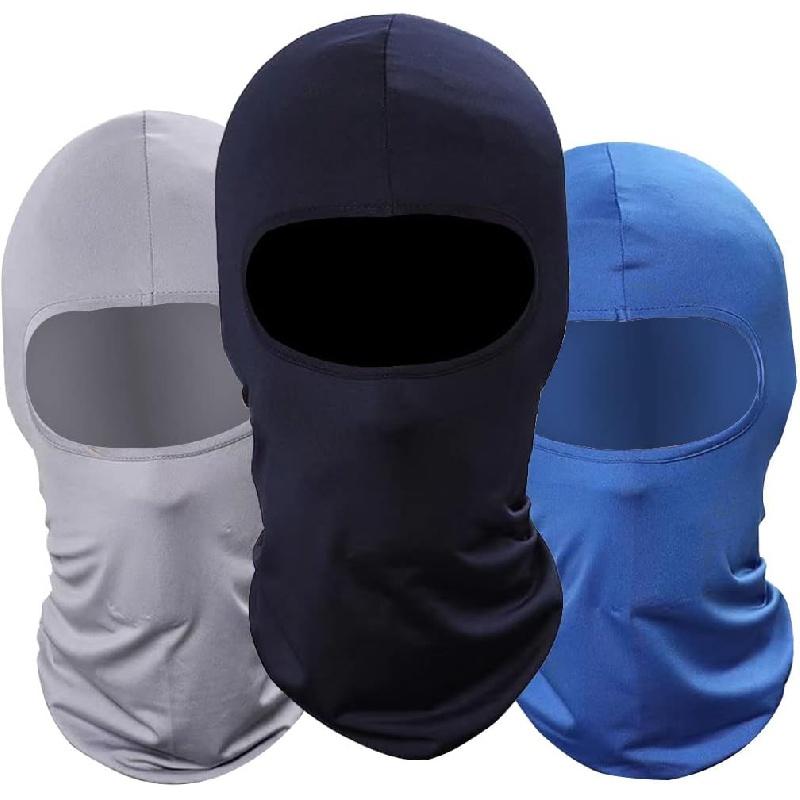 Pack of 3 Ski Mask Bandana Face Hat for Outdoor Airsoft Motorcycle Hood Helmet Balaclavas Headwear