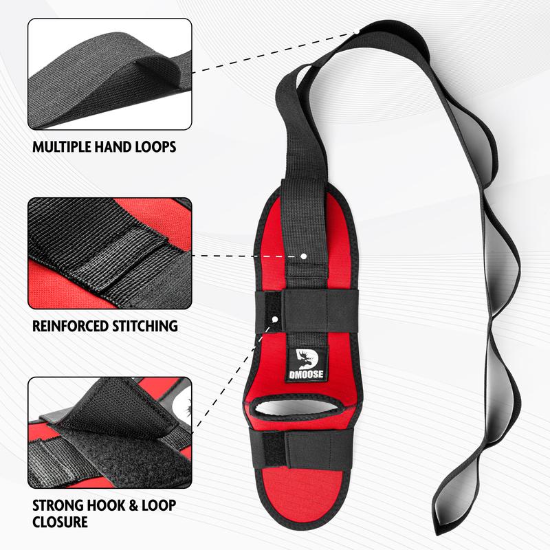 DMoose Foot & Calf Stretcher - Hamstring Stretcher for Plantar fasciitis, Achilles Tendonitis, Heel Spurs & Shin Splints