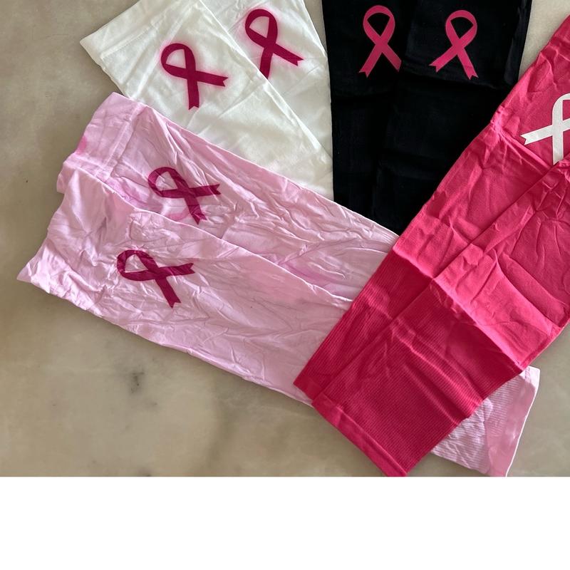 Breast Cancer Awareness Arm Cooling Protection Sleeves