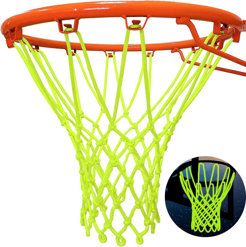 Glow Basketball Net, Nightlight Basketball Net Luminous Outdoor Portable Sun   Nylon