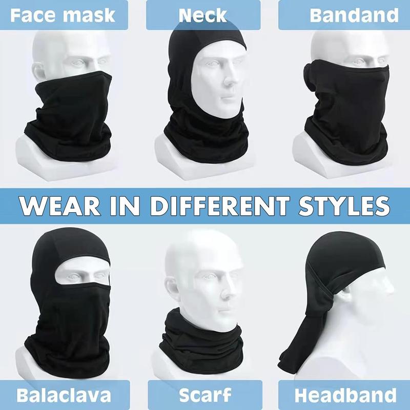 Ski Mask Balaclava Face Mask Windproof Cycle Cap Sun Cold Protect Head Sheild Ice Silk Scarf  Neck Gaiter