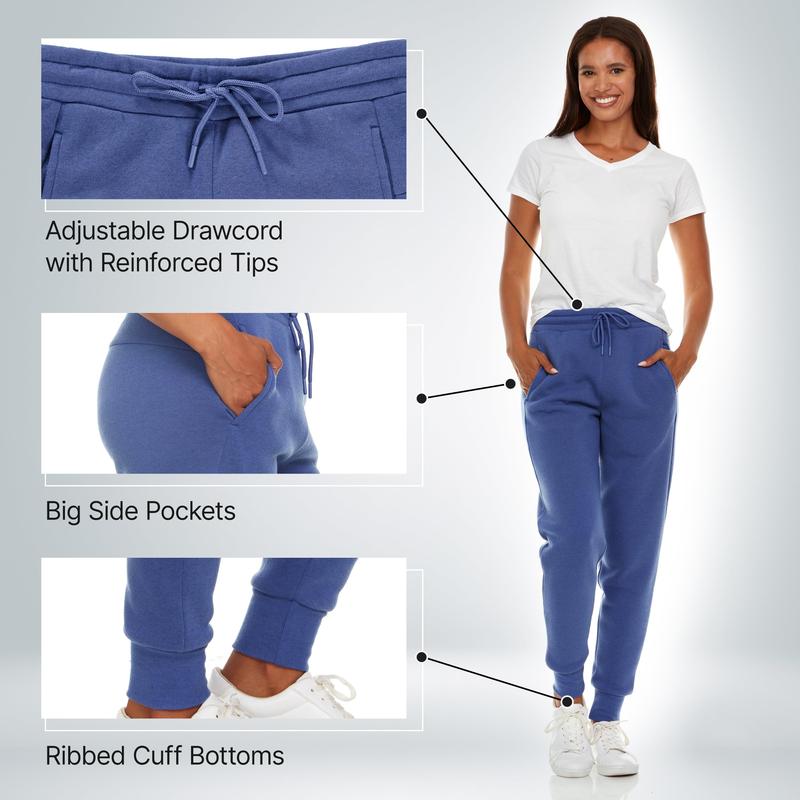 BottomLine 3 Pack Sweatpants Women, Comfortable Womens Sweatpants, Fleece Womens Joggers (Available in Plus)