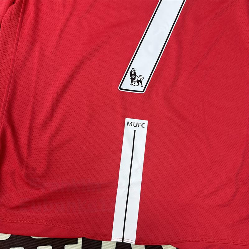 Soccer Jersey Fans Version Home kit Cristiano Ronaldo #7 Red Long Sleeves