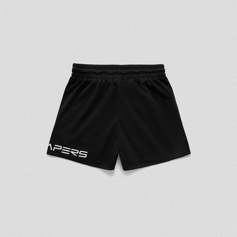 Gymreapers Core Mesh Training Shorts - Black White, Perfect for Summers