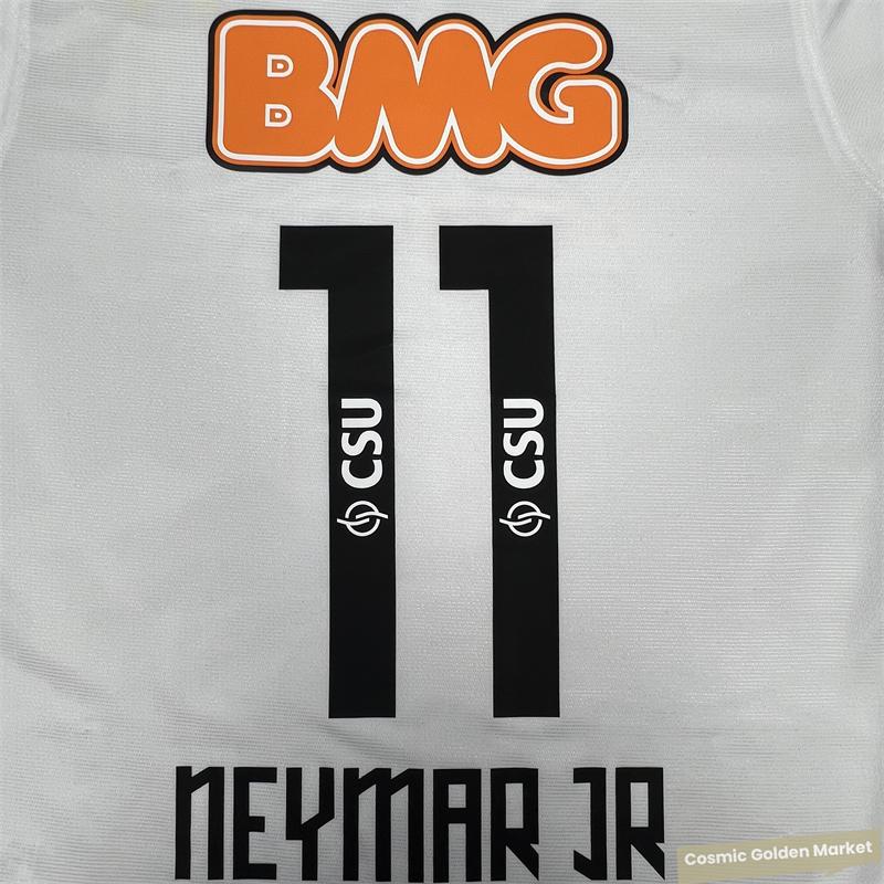 11-12  Home No. 11 Neymar Short Sleeve Vintage Soccer Jersey