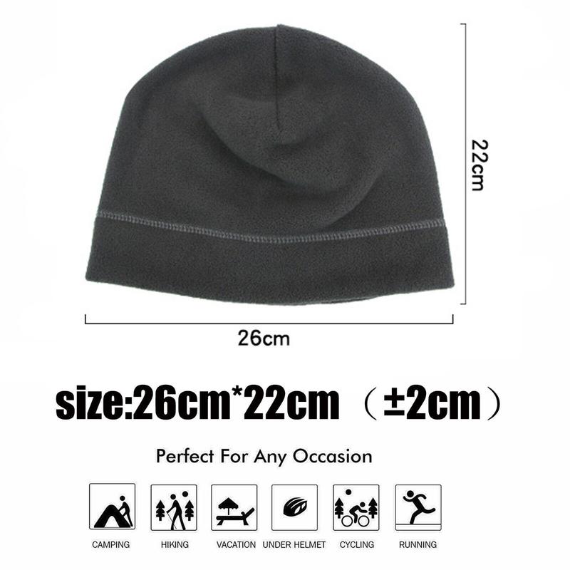 Skull Cap For Winter Ski Warm Fleece Windproof Beanie Hat