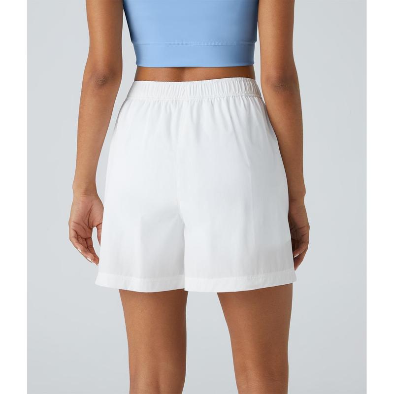 Halara High Waisted Colorblock Snap Button 2-in-1 Workout Shorts