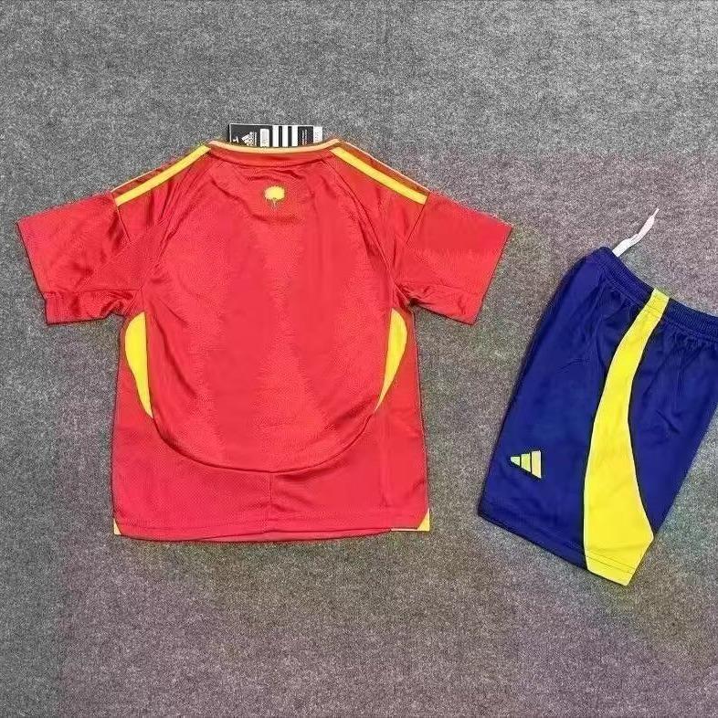 Euro 2024 Spain home shirt Yamal children's football kit 16#-28#