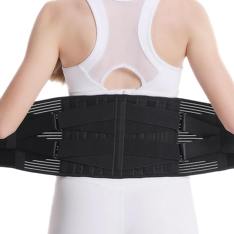 Sports Support Belt, Adjustable Elastic Double Strap Waist Belt, Breathable Fitness Belt, Gym Accessories