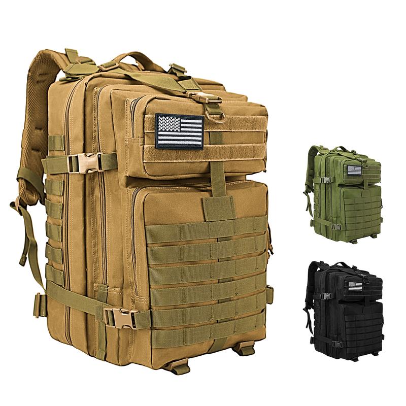 WOLT | Military Tactical Backpack for Men, Large Army 3 Day Assault Pack with MOLLE Bag for Hiking Survival Gear, Range Bag,camping backpacks military tactical