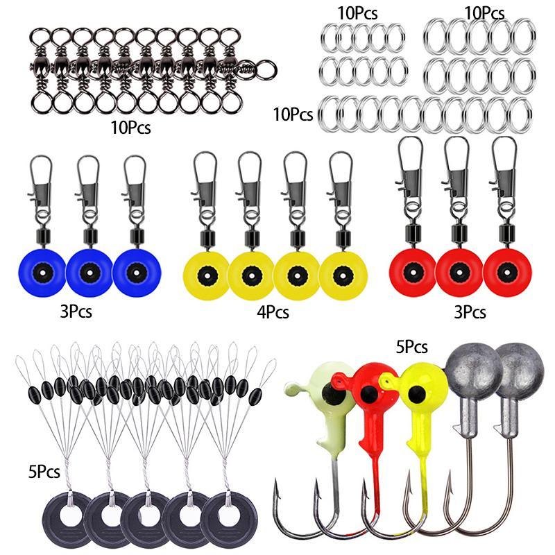 Fishing Lure Accessories Set, 257pcs box Fishing Tackle Set, Outdoor Fishing Accessories, Fish Hook Accessories, Multifunctional Fishing Accessories for Fishing Enthusiasts