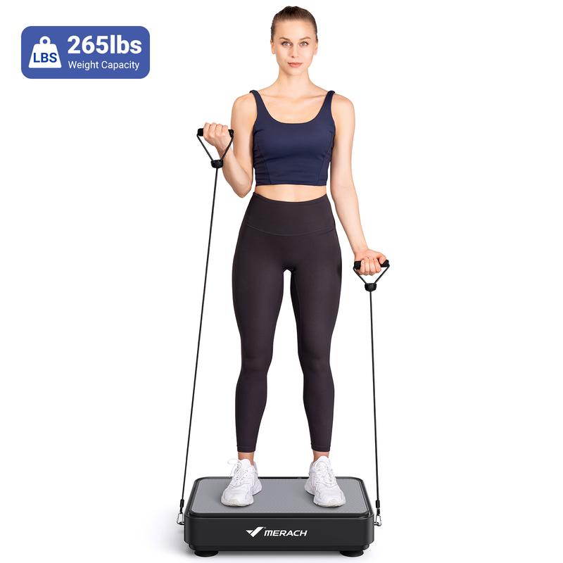 MERACH Mini Vibration Plate Exercise Machine, Lymphatic Drainage Machine, Whole Body Workout Vibration Platform for Wellness and Fitness