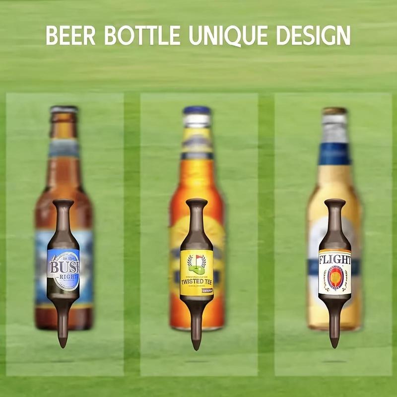 6 Counts Creative Beer Bottle Golf Tee - Durable, The Perfect Gift for Men and Golfers, Ideal for Bachelorette Parties, The Perfect Christmas Holiday Gift, Christmas Gift