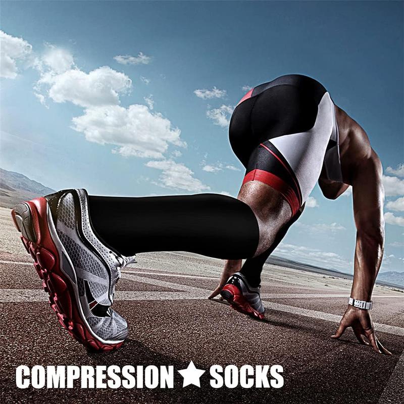 Unisex's Blood Circulation Compression Socks, 8 Pairs Sports Running & Hiking Socks, Sports & Outdoor Accessories