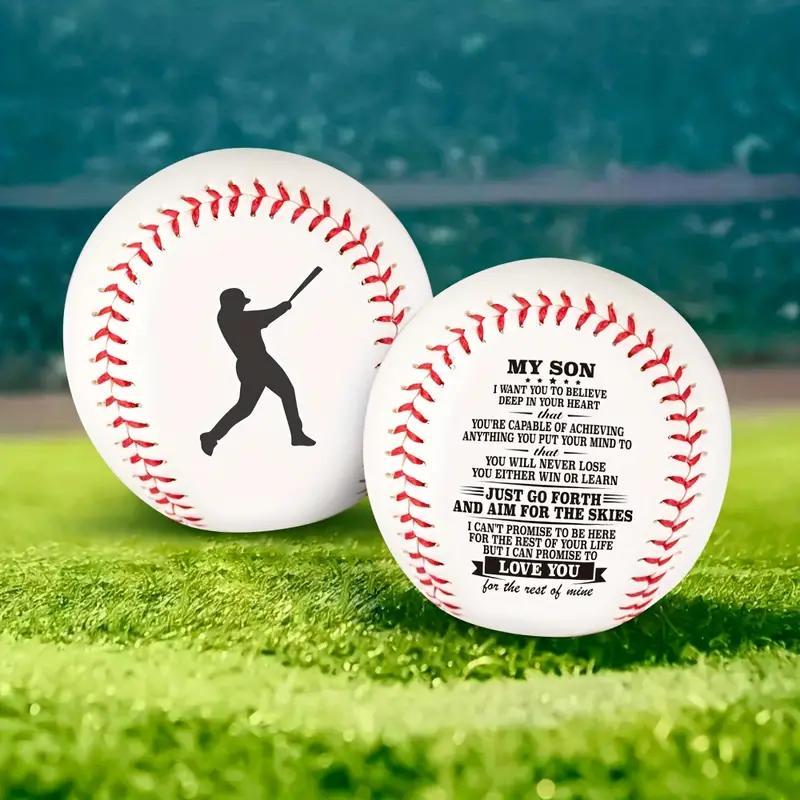 Inspirational Words Pattern Baseball, Creative Simple Durable to My Son Themed Baseball, Ball Sports Equipment Supplies, Gift for Son