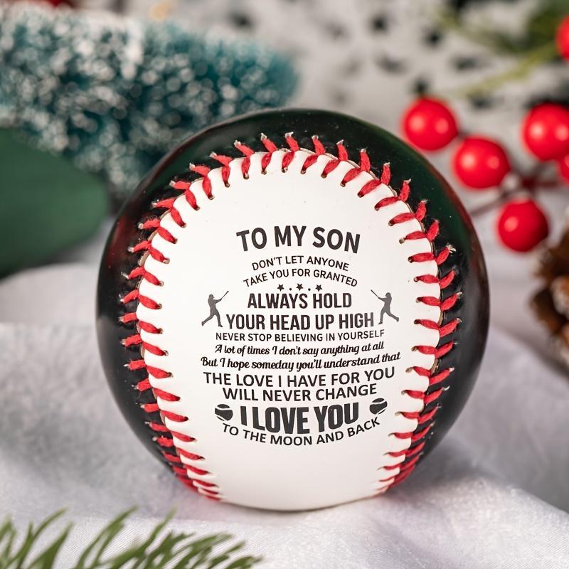 Inspirational Words Pattern Baseball, Creative Simple Durable to My Son Themed Baseball, Ball Sports Equipment Supplies, Gift for Son