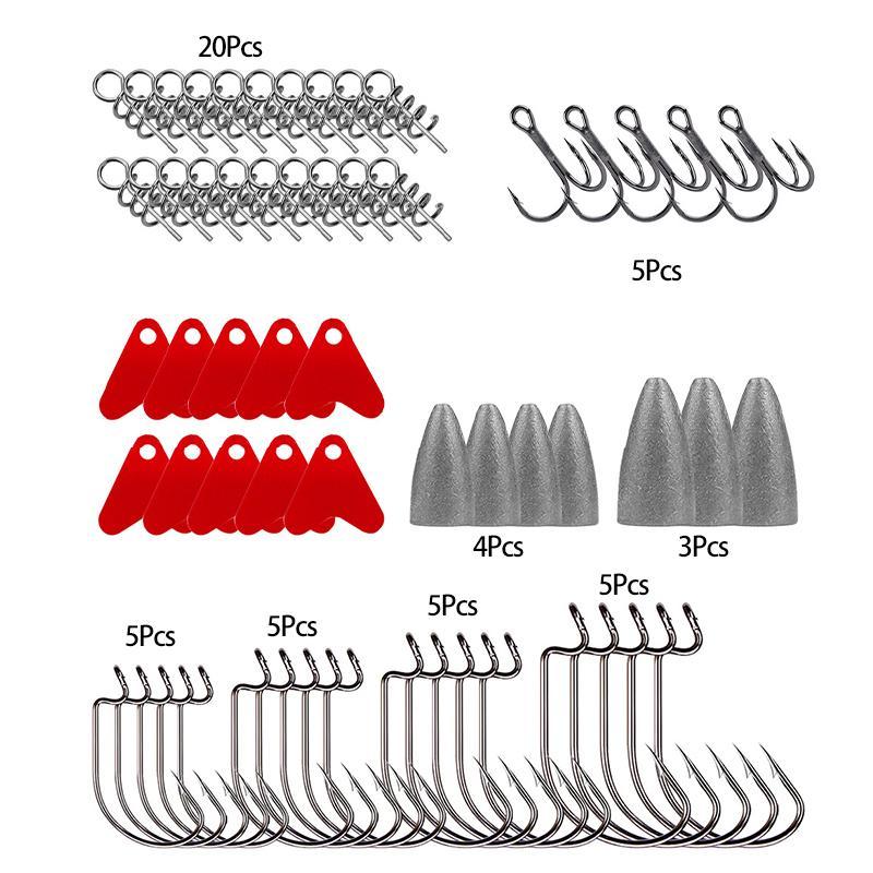 Fishing Lure Accessories Set, 257pcs box Fishing Tackle Set, Outdoor Fishing Accessories, Fish Hook Accessories, Multifunctional Fishing Accessories for Fishing Enthusiasts