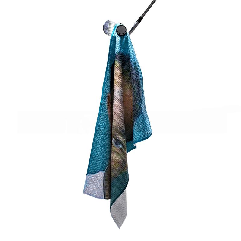 Tiger Woods Mugshot Magnetic Golf Towel - High-Quality Microfiber Material, Strong Magnetic Attachment, Unique Design - 16