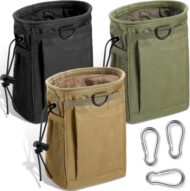 3  Tactical Colored Dump Pouch Military Belt Pouch Molle Adjustable Attached Hip Holster Bags with 3  Iron Snap Hook for Men Women Outdoor Sport Traveling Use