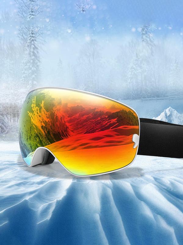 Ski Goggles, OTG Snowboard Goggles, Anti-fog Detachable Lens for Men Women & Youth, UV400 Protection Skiing Sunglasses