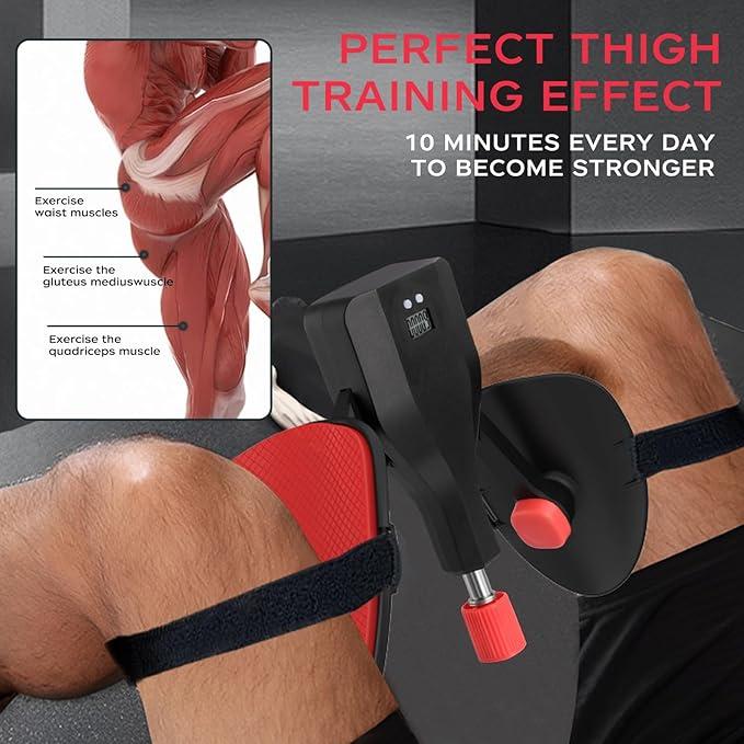 Thigh Master 77 LB Adjustable Resistance, Leg and Inner Thigh Exercise Equipment with Counter, Kegel Exerciser, Pelvic Floor Trainer, Hip Trainer for Home Workout