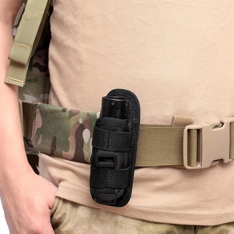 Flashlight Holster, Portable Flashlight Leg Bag, Flashlight Holder, Torch Pouch, Torch Belt Holder, Outdoor Camping Hiking Torch Accessories