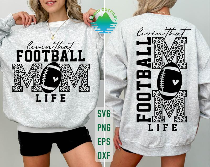 Livin That Football Mom Life  Football Mom  Football Mama  Sports Mom  Game Day  Football Mom Shirt Football Shirt