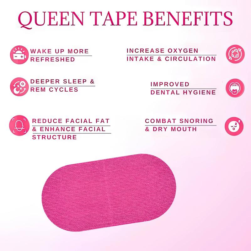 King & Queen Mouth Tape Combo  – one month supply each - 30 pieces Each, sports accessories, mouth tape, king queen tape