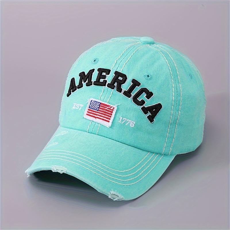 Embroidered Baseball Cap Wash Wear Cone Hat Adjustable Sunshade Casual Hat Suitable for Men and Women