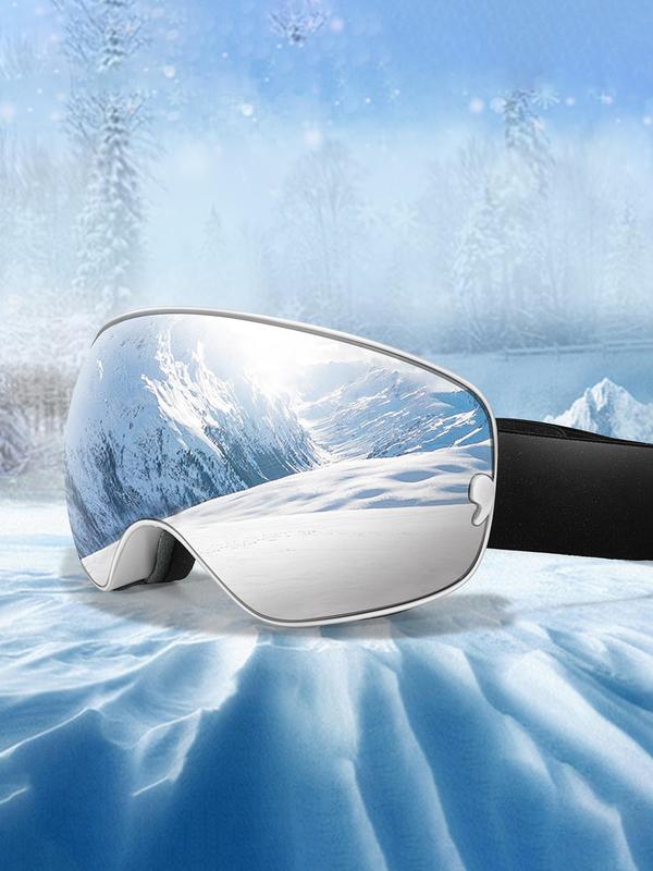 Ski Goggles, OTG Snowboard Goggles, Anti-fog Detachable Lens for Men Women & Youth, UV400 Protection Skiing Sunglasses