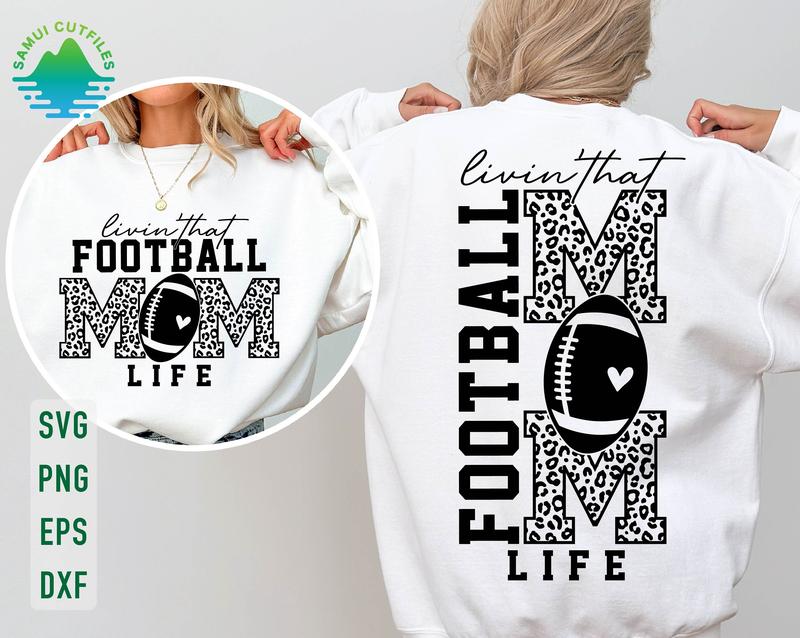 Livin That Football Mom Life  Football Mom  Football Mama  Sports Mom  Game Day  Football Mom Shirt Football Shirt