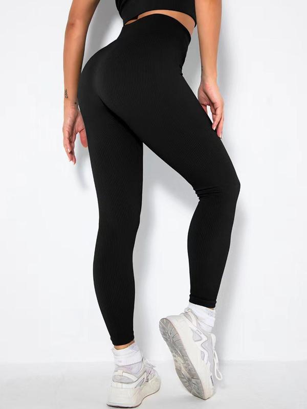 Women's 2 4pcs Basic Plain High Waist Sports Leggings, Fall Outfits 2024, Fall Sporty Casual Comfy Lady Skinny Compression Pants for Yoga Gym Workout Running, Workout Clothes Women