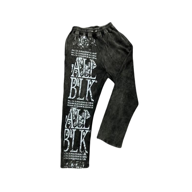 ALLBLK Acid Wash Joggers for Men and Women, All Seasons, High GSM