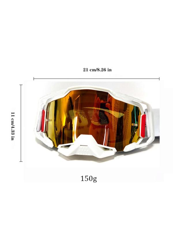 Off-road Bike Helmet Goggles for Spring, Windproof Dustproof Motorcycle Riding Goggles, Unisex Half Helmet Goggles, Sports Eyewear