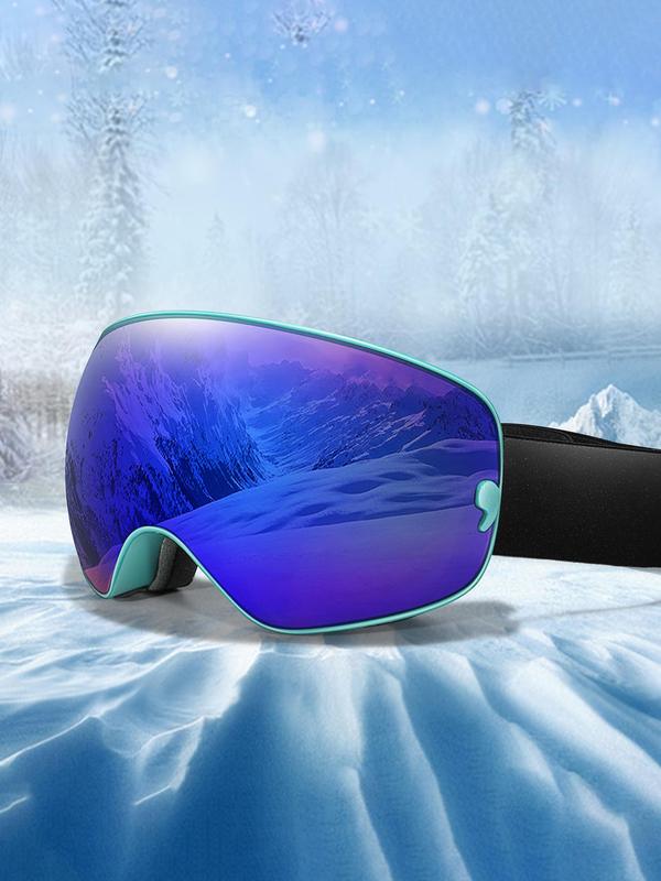 Ski Goggles, OTG Snowboard Goggles, Anti-fog Detachable Lens for Men Women & Youth, UV400 Protection Skiing Sunglasses