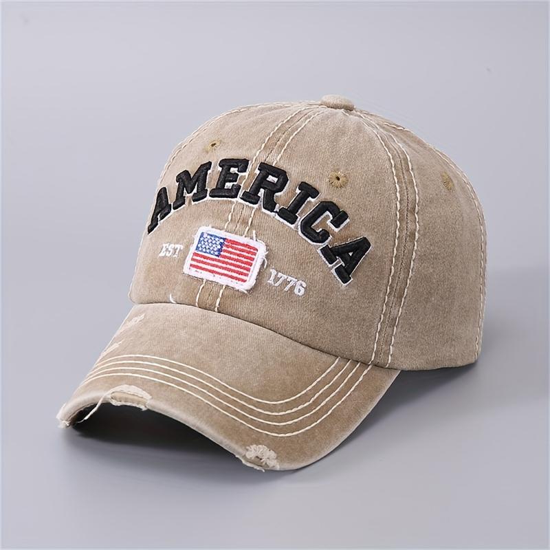 Embroidered Baseball Cap Wash Wear Cone Hat Adjustable Sunshade Casual Hat Suitable for Men and Women