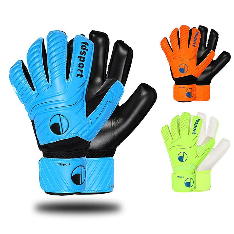 Summer 1 Pair Goalkeeper Gloves, Breathable Finger Protective Gloves, Football Training Gloves